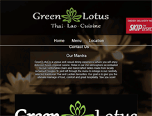 Tablet Screenshot of greenlotusthai.com